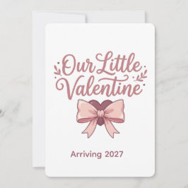 Onze Kleine Valentijn Zwangerschapsaankondiging Kaart