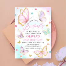 Onze kleine vlinder pastel regenboog meisje verjaa