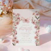 Onze Kleine Vlinder Roze Meisjes 1e Verjaardag Kaart