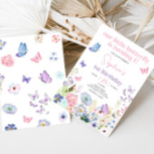 Onze kleine vlinder verjaardagsfeestje kaart