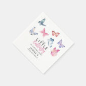 Onze kleine vlinder verjaardagsfeestje servet (Hoek)