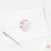 Onze kleine vlinder - Waterverf kleurrijke Verjaar Ronde Sticker (Envelop)