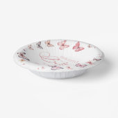 Onze kleine vlinder zacht roze verjaardagsfeest papieren kommen (Gebogen)