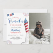 Onze kleine voetzoeker 1e verjaardag foto kaart (Voorkant)