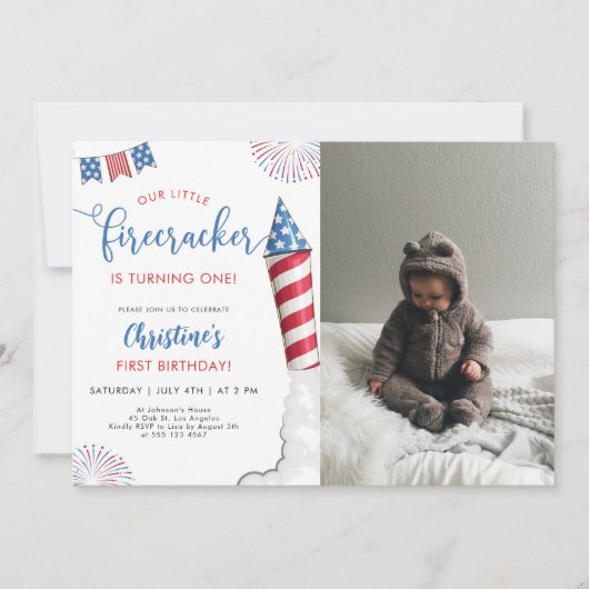 Onze kleine voetzoeker 1e verjaardag foto kaart (Voorkant)