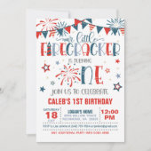 Onze kleine voetzoeker 1e verjaardag uitnodiging (Voorkant)