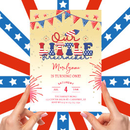 Onze kleine voetzoeker geel 1e verjaardagsfeestje kaart