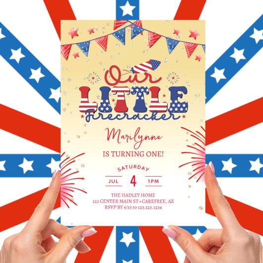 Onze kleine voetzoeker geel 1e verjaardagsfeestje kaart