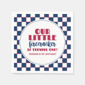 Onze kleine voetzoeker is één verjaardag aan het w servet (Voorkant)