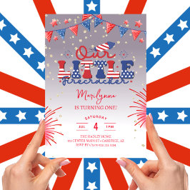 Onze kleine voetzoeker Lila 1e verjaardagsfeestje Kaart