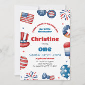 Onze kleine voetzoeker verjaardagsfeestje kaart (Voorkant)