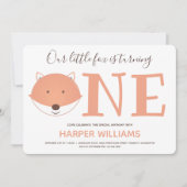 Onze kleine vos maakt een eerste verjaardag. kaart (Voorkant)