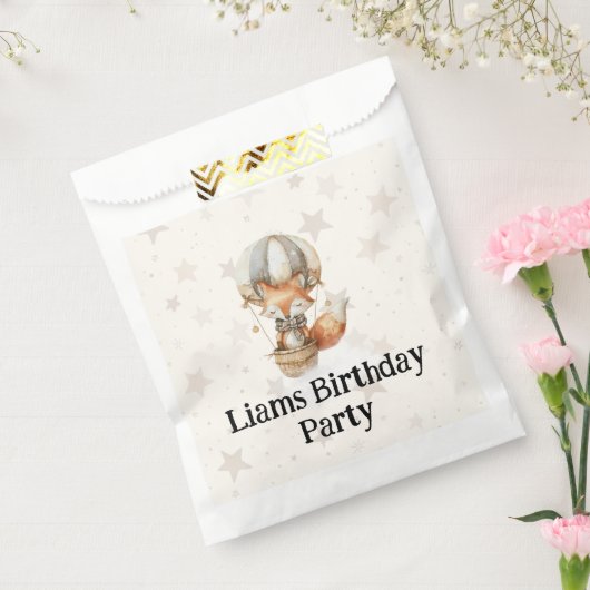 Onze kleine vos verjaardagsfeestje gunst zakken bedankzakje (Gezegeld)