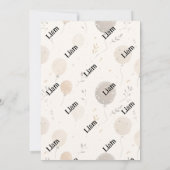 Onze kleine vos verjaardagsfeestje uitnodiging (Achterkant)