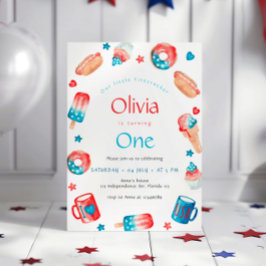 Onze Kleine Vuurvreter 1e Verjaardagsfeestje Kaart