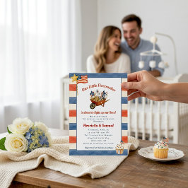 "Onze Kleine Vuurvreter" Koppel Baby Shower Kaart
