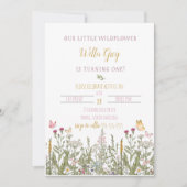 Onze kleine Wildbloem eerste uitnodiging van de Da (Voorkant)