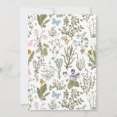 Onze kleine Wildbloem eerste uitnodiging van de Da (Achterkant)