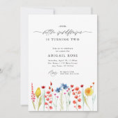 Onze kleine Wildbloem-wedgrens Birthday Kaart (Voorkant)