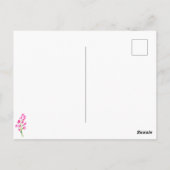 Onze Kleine Wilde Bloem 1e Verjaardag Bloem Minima Briefkaart (Achterkant)