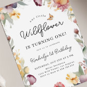 Onze Kleine Wilde Bloem 1e Verjaardag Kaart
