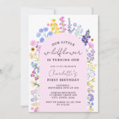 Onze kleine wilde bloem draait één lente zomer kaart (Voorkant)