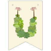 Onze kleine wilde bloem - Elegante bloemdecoratie Vlaggetjes (Derde vlag)