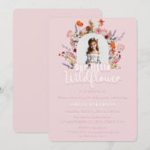 Onze kleine wilde bloem elegante verjaardag kaart (Voorkant / Achterkant)