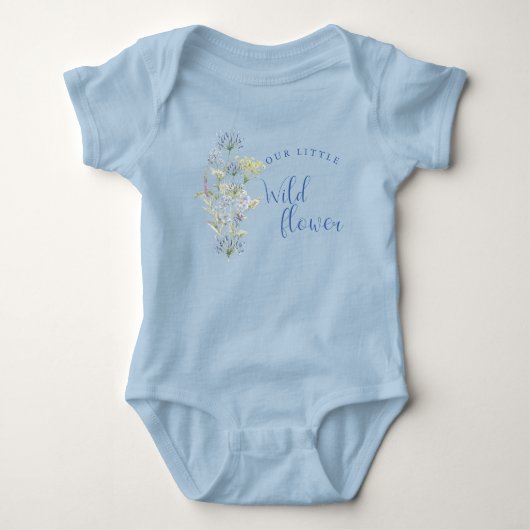 Onze Kleine Wilde Bloem Jongen thema Romper (Voorkant)