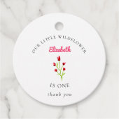 Onze kleine wilde bloem van de eerste vogeldag... bedankjes labels (Voorkant)