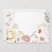 Onze kleine wilde bloem wordt één 1e verjaardag kaart (Achterkant)