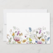 Onze kleine wilde bloem wordt één 1e verjaardag kaart (Achterkant)