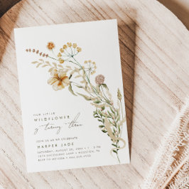 Onze kleine wilde-bloemmeisjes Floral Birthday Par Kaart