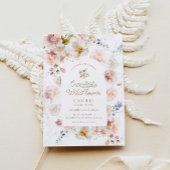 Onze kleine Wildflower 1e verjaardag uitnodiging