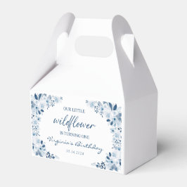 Onze kleine Wildflower Baby Meisje 1e Verjaardagsf Bedankdoosjes