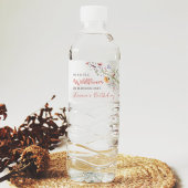 Onze kleine Wildflower Baby Meisje 1e Verjaardagsf Waterfles Etiket