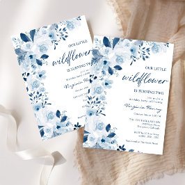 Onze kleine Wildflower Baby Meisje 2e Verjaardagsf Kaart