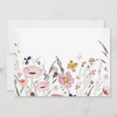 Onze kleine Wildflower Baby Meisje 2e Verjaardagsf Kaart (Achterkant)