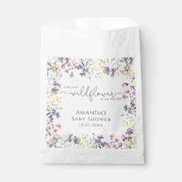 Onze kleine Wildflower Baby shower Bedankzakje