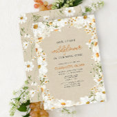 Onze Kleine Wildflower  Daisy 1e Verjaardag Kaart