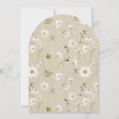 Onze Kleine Wildflower Daisy 1e Verjaardag Kaart (Achterkant)