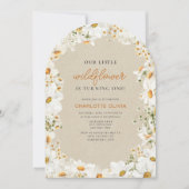 Onze Kleine Wildflower Daisy 1e Verjaardag Kaart (Voorkant)