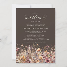 Onze Kleine Wildflower Herfst Floral Baby shower Kaart