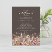 Onze Kleine Wildflower Herfst Floral Baby shower Kaart (Staand voorkant)