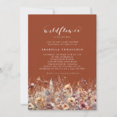 Onze Kleine Wildflower Herfst Floral Baby shower Kaart (Voorkant)