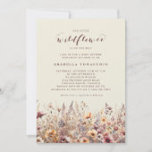 Onze Kleine Wildflower Herfst Floral Baby shower Kaart (Voorkant)
