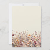 Onze Kleine Wildflower Herfst Floral Baby shower Kaart (Achterkant)