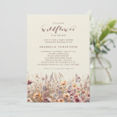 Onze Kleine Wildflower Herfst Floral Baby shower Kaart (Staand voorkant)