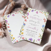 Onze kleine Wildflower Meisje 1e Verjaardag Kaart