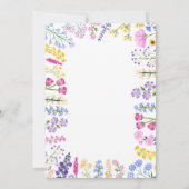 Onze kleine Wildflower Spring Garden Party Bedankkaart (Achterkant)